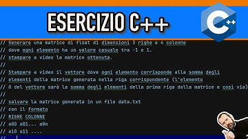 Esercizio C++ su matrici e array (e file)