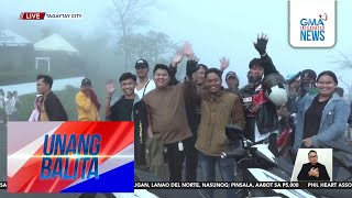 Mga turista, maagang pumunta sa Tagaytay para magdiwang ng Pasko | Unang Balita