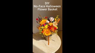 DIY No-Face Halloween Flower Basket | Spirited Away & Ghibli Halloween Ideas