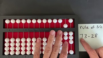 Cranmer Abacus Subtraction Counting Method Rule of 50