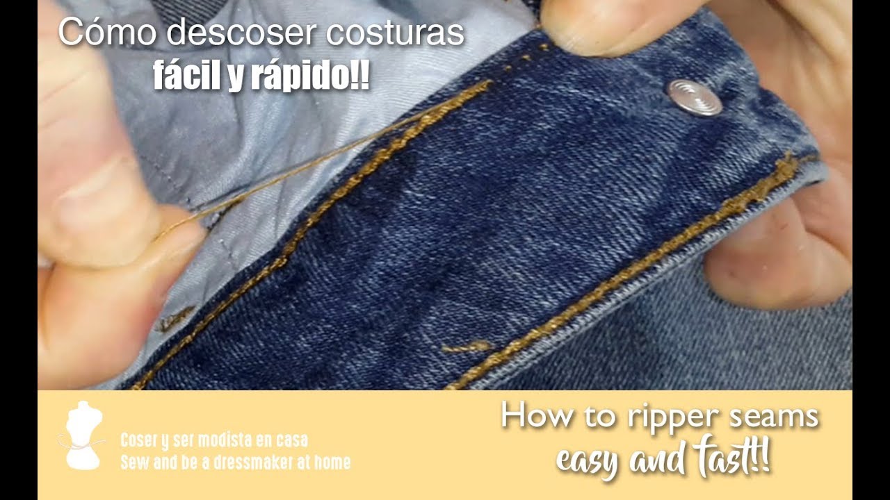 How to ripper seams easy and fast - YouTube