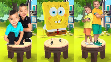 CKN Toys Car Hero Run VS Tag with Ryan SpongeBob SquarePants VS Vlad & Niki Run - All Characters