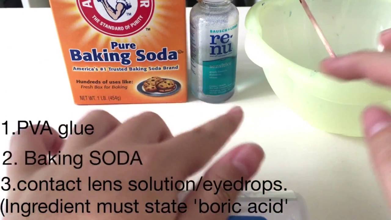 How To Make Slime With Baking Soda And Eyedropseasy