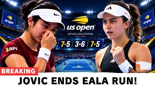 Alex Eala LOSES to Iva Jovic in a 3-Hour US Open Thriller | Heartbreaking 7-5, 3-6, 7-5 Battle