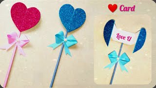 DIY Beautiful Handmade Heart Greeting Card | Simple And Easy Greeting Card Gift Ideas With Message |