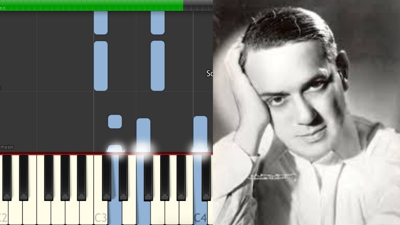 Malagueña Lecuona Piano EASY Cover Midi tutorial Sheet app  Karaoke