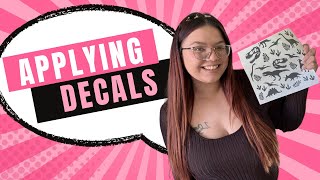 Applying a decal on my gas tank door *for beginners*