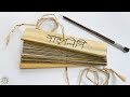 How to make palm leaf manuscript diy      real palm leaf manuscript making