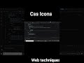 🎨 CSS Icons Made Easy in seconds! 🚀#CSS #WebDesign #Coding #CSSIcons #LearnCSS #YouTubeShorts #Tech
