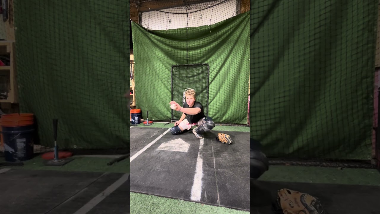 Receiving workout as a HS catcher 