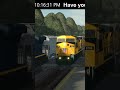 CNW 6706 races KCS Greyghost