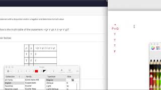 Truth Tables 1 part 1