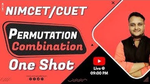 One-Shot Permutation & Combination | #Permutation & Combination Short-Tricks | NIMCET 2023 IIT-JEE