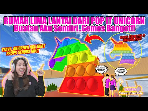 BUAT SENDIRI..RUMAH LIMA LANTAI DARI MAINAN POP IT UNICORN RAINBOW!! SCHOOL SIMULATOR - PART 442 BUAT SENDIRI..RUMAH LIMA LANTAI DARI MAINAN POP IT UNICORN RAINBOW!! SCHOOL SIMULATOR - PART 442