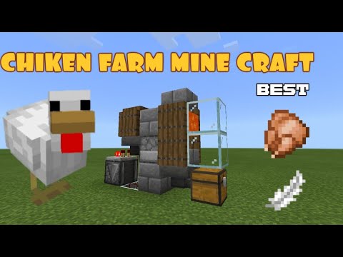 Automatic chicken farm minecraft - YouTube