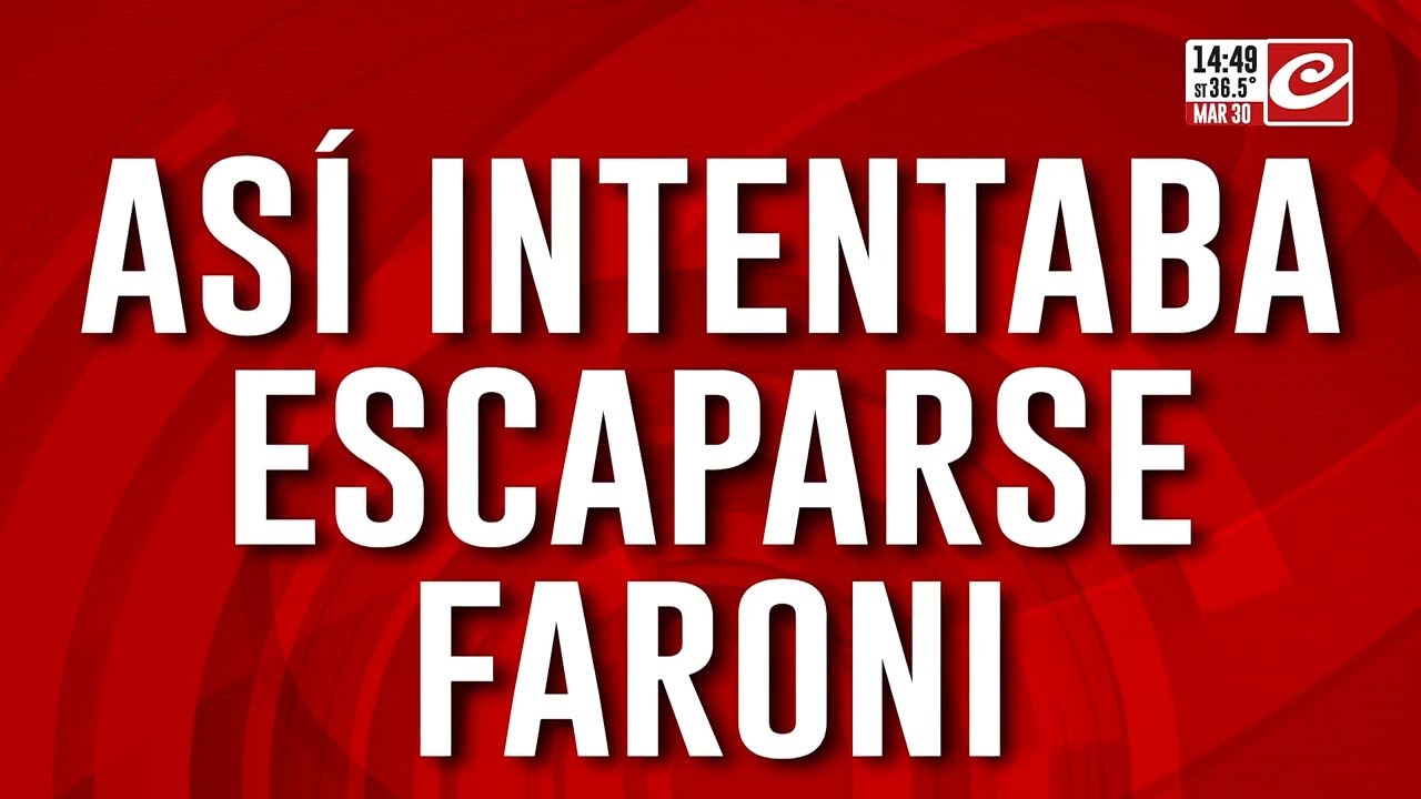 AFA gate: así intentaba escaparse Faroni