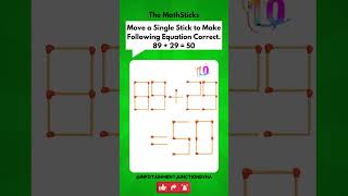 Math-Stick Challenge 99 | Matchstick Puzzle | Basic Math Puzzles With Answers | #shorts #viralshorts