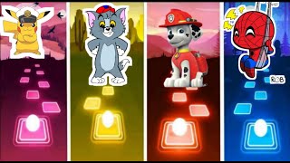 Pikachu 🆚 tom and Jerry 🆚 paw patrol 🆚 spider man ♦who is best?