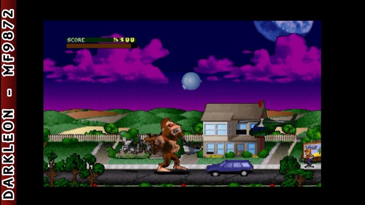 Nintendo 64 - Rampage - World Tour © 1998 Midway - Gameplay