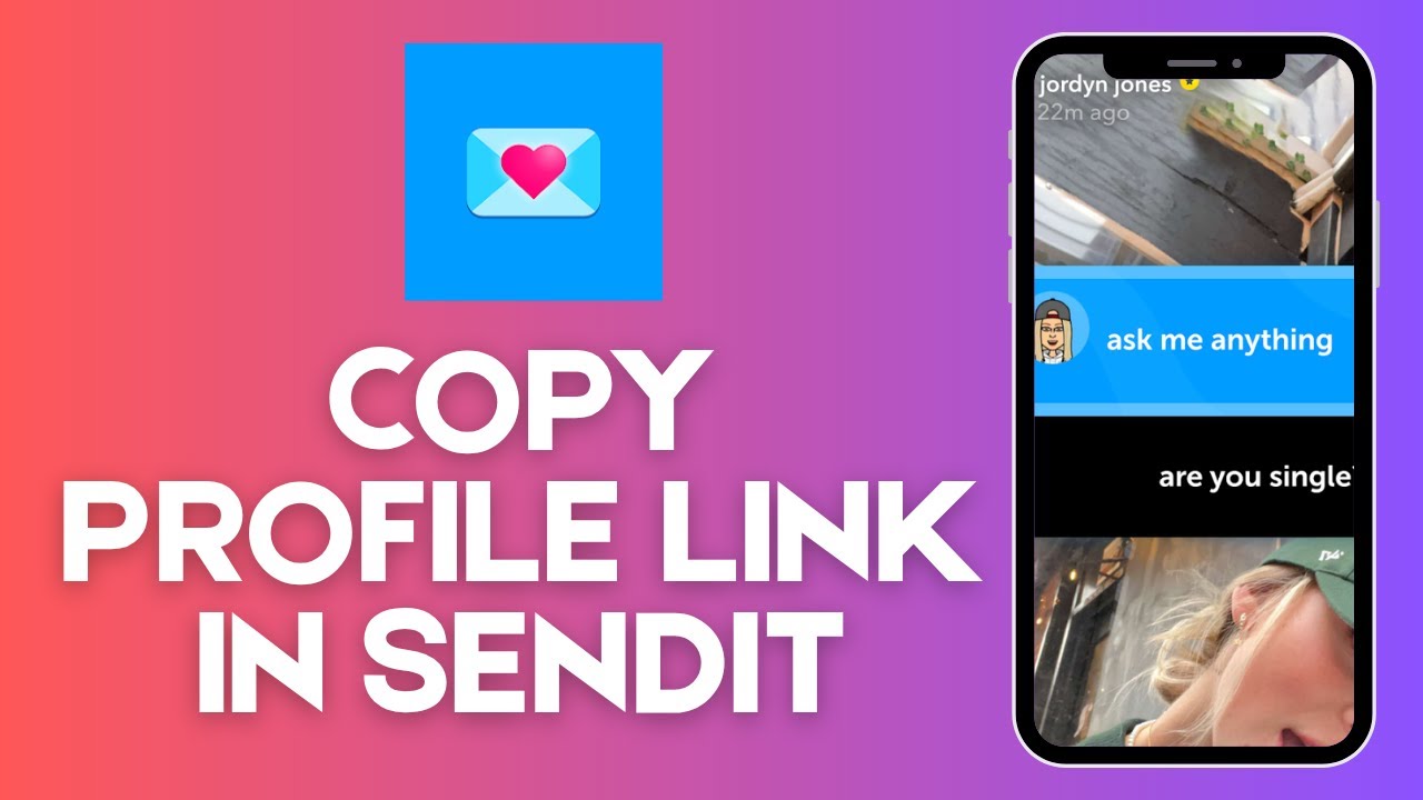 Как скопировать ссылку на профиль в приложении Sendit 2025?
