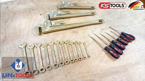 Cờ lê, mỏ lết, tô vít bằng đồng chống cháy nổ | Non-sparking tools hãng KS Tools Germany
