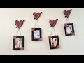 How to make photo frame at home with cardboard|photo frame kaise banaen|wall hanging photo frame