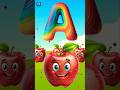 Phonics Song with TWO Words - A For Apple - ABC Alphabet Songs with Sounds for Children #shortsfeed