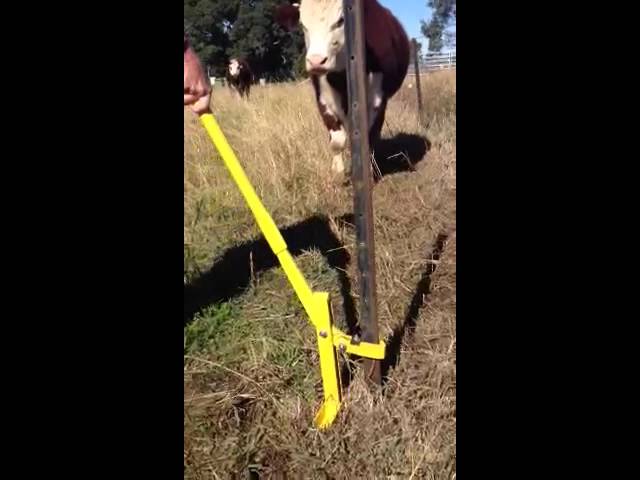 Star Picket Steel Post Lifter Youtube Star Picket Steel Post Lifter Youtube
