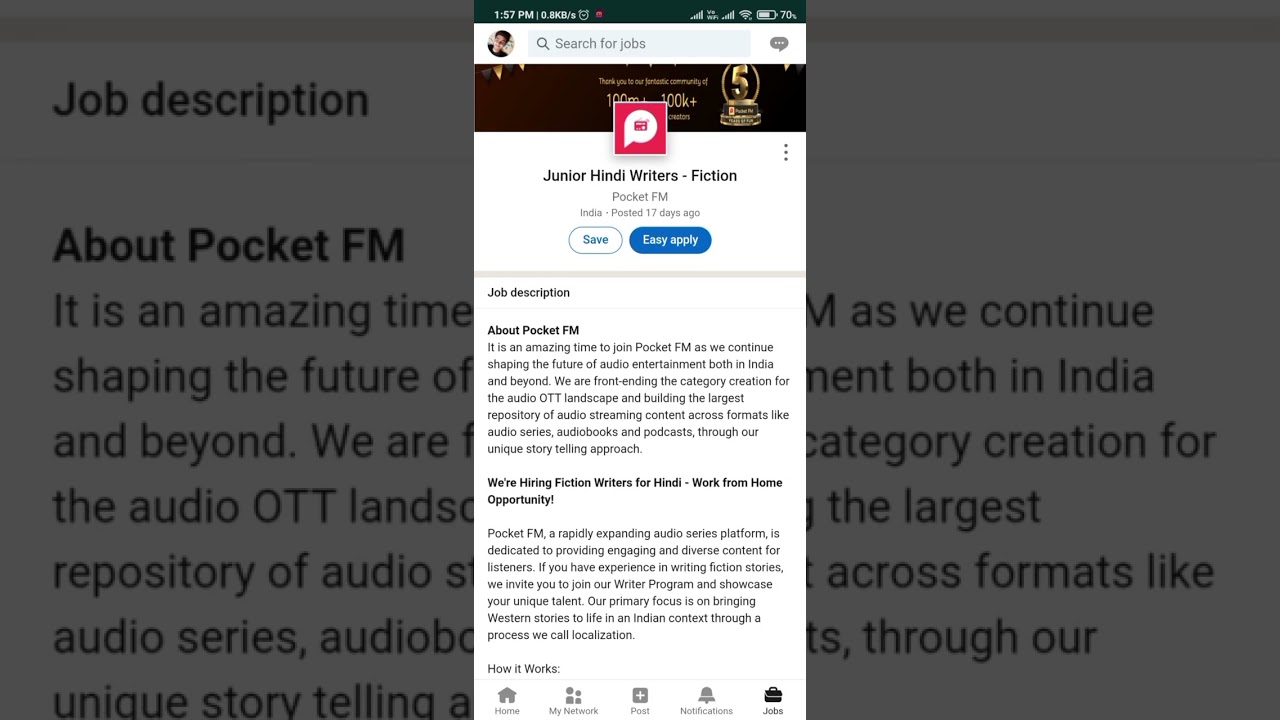 Pocket FM Hiring | Hindi Content Writer Jobs Online | 12th job | Work From Home Jobs 