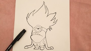 How to draw evil minion(easy)