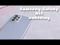 Samsung Galaxy A52 unboxing (purple/violet) | cute | aesthetic