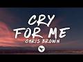 Chris Brown Cry For Me Lyrics 