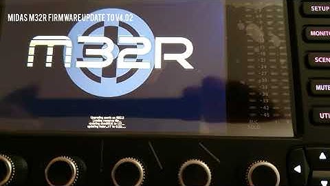 Midas M32 R Firmware update to v4.02