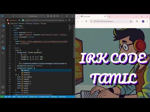 linear-gradient and background-blend mode. #html #css. website design. follow IRK code Tamil