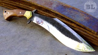Making a Kukri Knife from a truck leaf spring