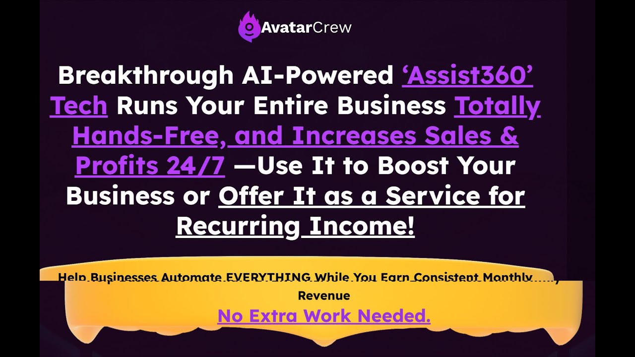 Ai AvatarCrew Review: Revolutionize Your Business with AI AvatarCrew's 24/7 Sales & Profit Booster.
