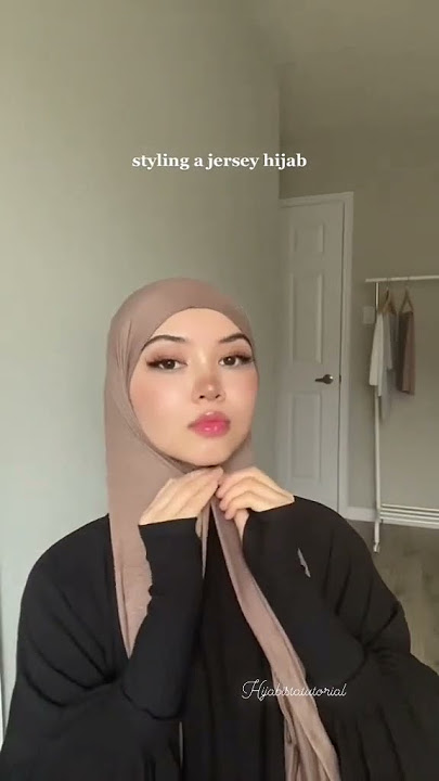 styling jersey hijab | easy hijab tutorial | #hijabstyle #hijab #حجاب #hijabtutorial #viral
