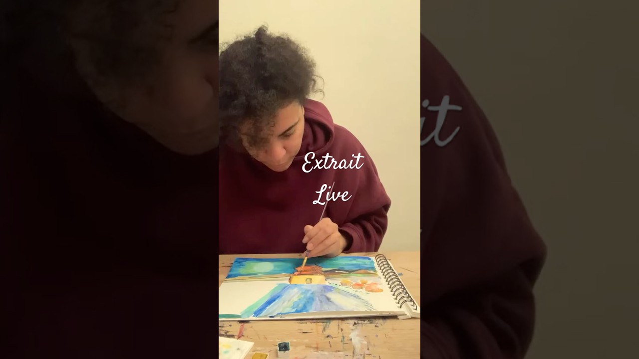 EXTRAIT LIVE | A drawing live for Healing Soul [ No talk | No chat | No sound 🤫] - [🍁RELAX🦊]