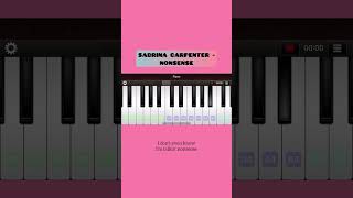 SABRINA CARPENTER - NONSENSE || Easy Piano