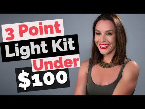 3 Point Video Lighting Kit Under $100: Cheap LED Video Lights