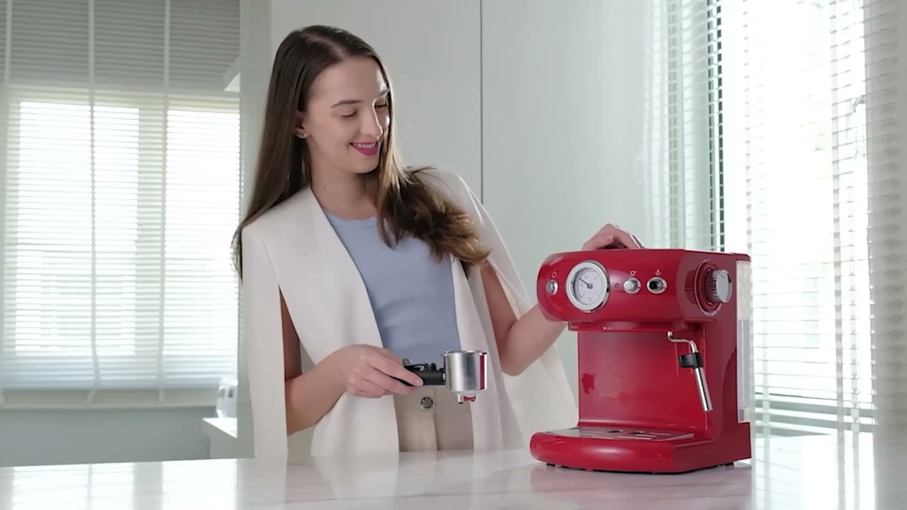 PerySmith Espresso Coffee Machine Retro 