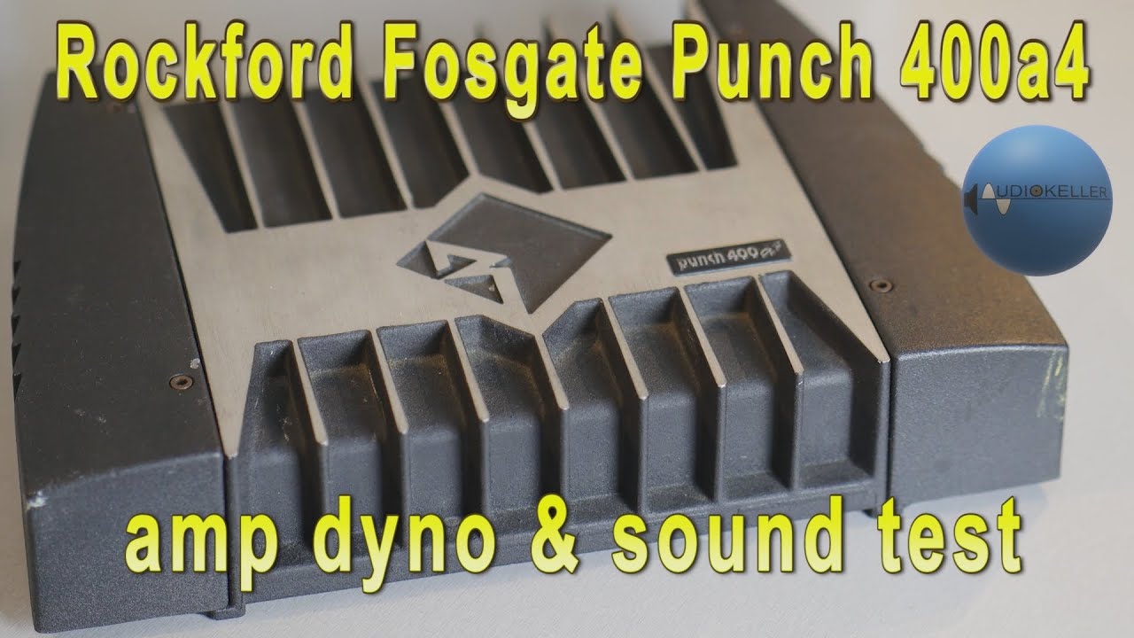 Rockford Fosgate Punch 400a4 4 channel amp dyno old school 