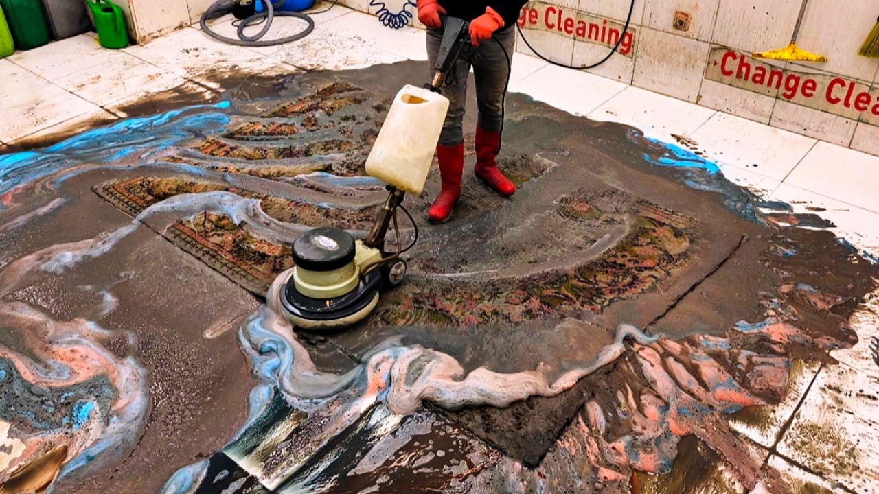 70-Years-Old Antique Rug Restoration | Professional Cleaning After Flooding