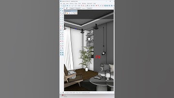 ✅Create curtain in Sketchup with this easy steps #sketchup #new #youtubeshorts #software #viralvideo