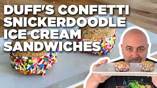 Duff Goldman's Confetti Snickerdoodle Ice Cream Sandwiches | Food Network