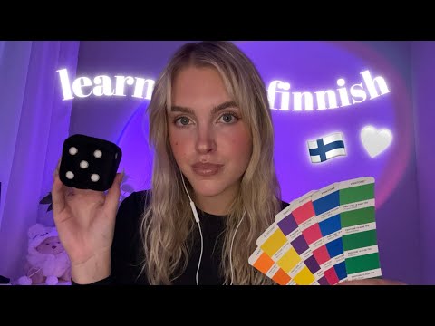 ASMR learn finnish with me 🇫🇮 | numbers & colors | whispered finnish lesson