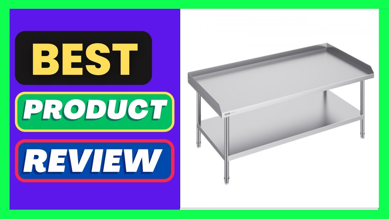 VEVOR Stainless Steel Work Table, 30 x 60 x 26 Inch Commercial Food Prep Worktable,