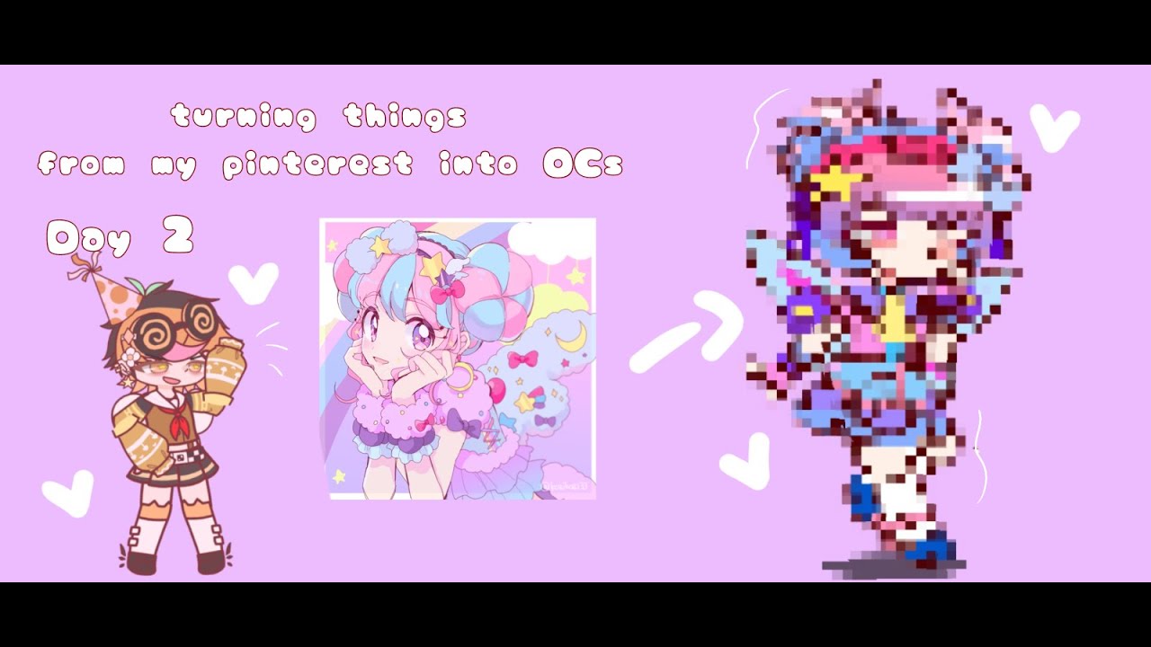 ||Day 2 of turning things from my Pinterest into OCs|| - YouTube