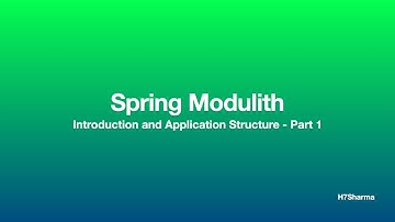 Spring Modulith: Introduction and Application Structure - Part 1