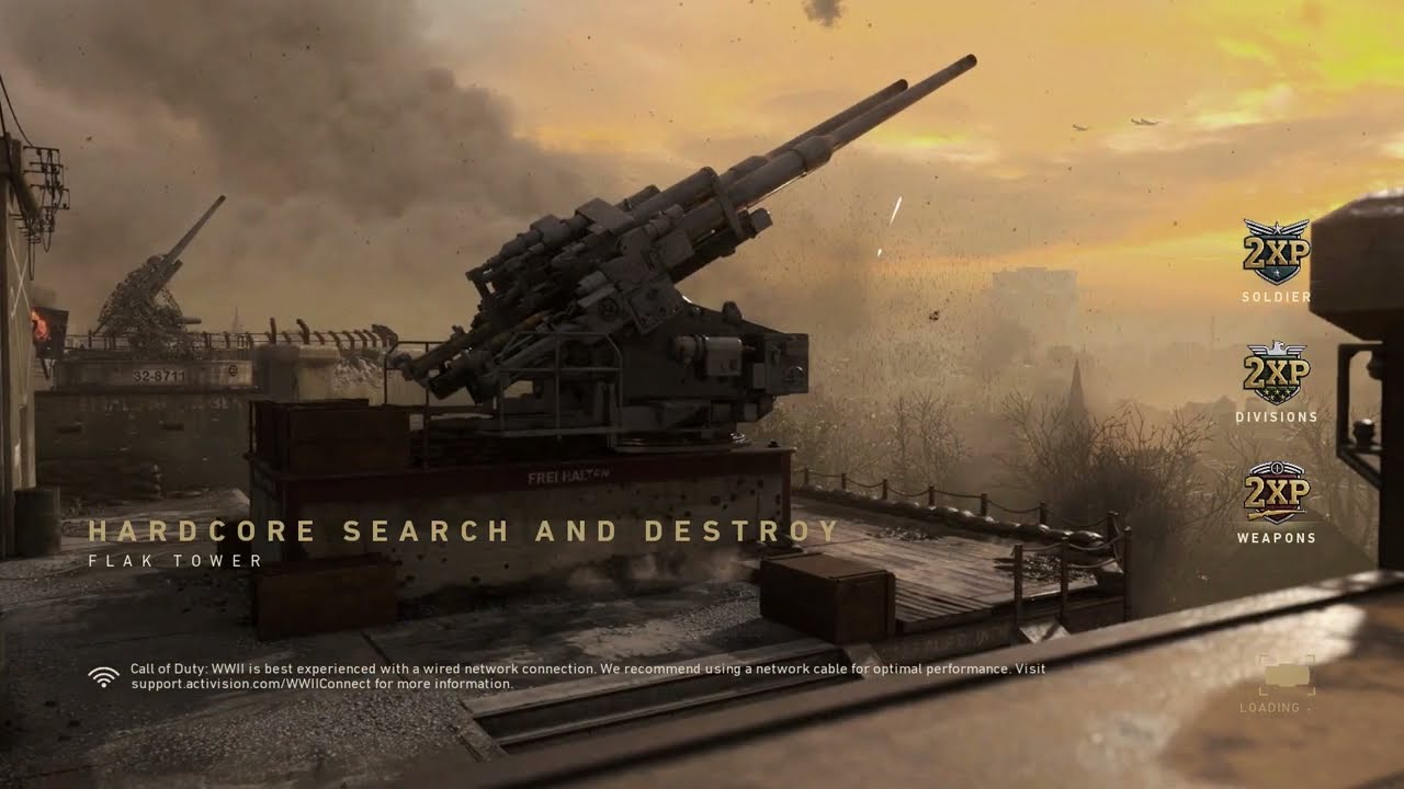 Hardcore Search and Destroy on Flak Tower (2) - Call of Duty WW2 Gameplay